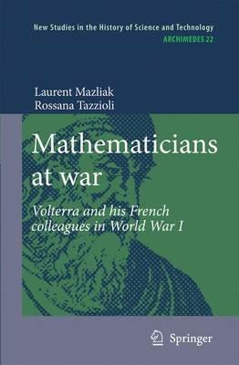 Mathematicians at war: Volterra and his French colleagues in World War I - Laurent Mazliak,Rossana Tazzioli - cover