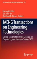 IAENG Transactions on Engineering Technologies: Special Edition of the World Congress on Engineering and Computer Science 2011
