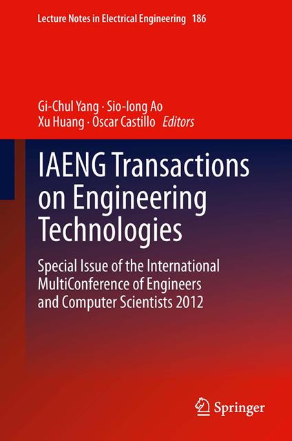 IAENG Transactions on Engineering Technologies