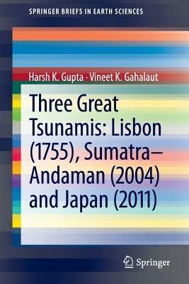 Three Great Tsunamis: Lisbon (1755), Sumatra-Andaman (2004) and Japan (2011) - Harsh K. Gupta,Vineet K. Gahalaut - cover