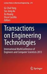 Transactions on Engineering Technologies: International MultiConference of Engineers and Computer Scientists 2013