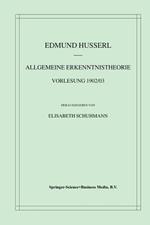 Allgemeine Erkenntnistheorie Vorlesung 1902/03