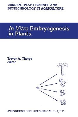 In Vitro Embryogenesis in Plants - cover