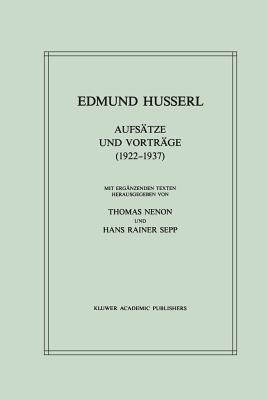 Aufsätze und Vorträge (1922–1937) - Edmund Husserl - cover
