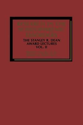 Research in the Schizophrenic Disorders: The Stanley R. Dean Award Lectures Vol. II - cover