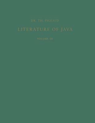 Literature of Java - Theodore G. TH. Pigeaud - cover