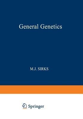 General Genetics - M. J. Sirks - cover