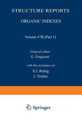 Structure Reports: Organic Indexes - cover