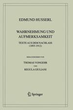 Wahrnehmung und Aufmerksamkeit: Texte aus dem Nachlass (1893–1912)