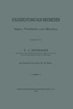 Volksdichtung aus Indonesien: Sagen, Tierfabeln und Märchen