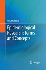 Epidemiological Research: Terms and Concepts