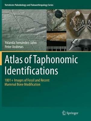 Atlas of Taphonomic Identifications: 1001+ Images of Fossil and Recent Mammal Bone Modification - Yolanda Fernandez-Jalvo,Peter Andrews - cover