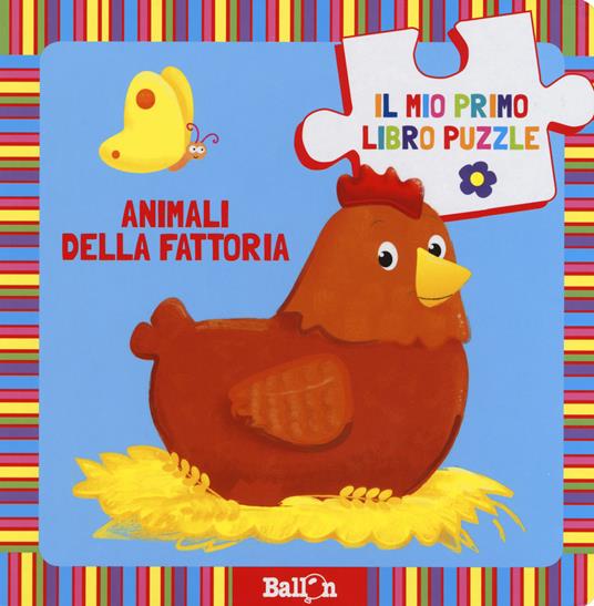 Animali della fattoria. Il mio primo libro puzzle. Ediz. a colori - copertina