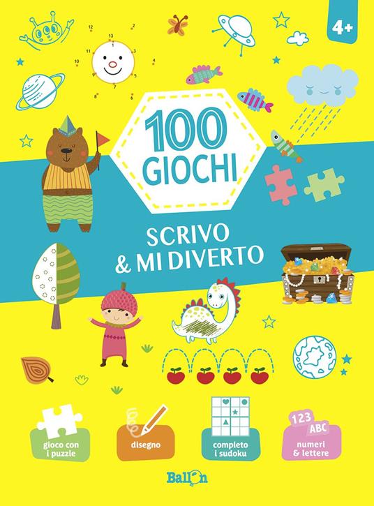 Scrivo & mi diverto. 100 giochi. Ediz. a colori - copertina