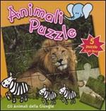 Gli animali della giungla. Animali puzzle