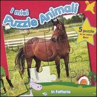 In fattoria. I miei puzzle animali. Libro puzzle - copertina