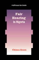 Fair Hearing in Nigeria - Chinua Asuzu - cover