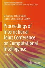 Proceedings of International Joint Conference on Computational Intelligence: IJCCI 2018