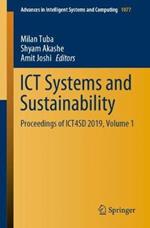 ICT Systems and Sustainability: Proceedings of ICT4SD 2019, Volume 1