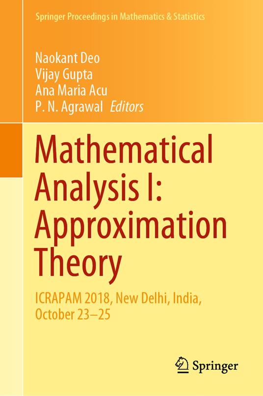 Mathematical Analysis I: Approximation Theory