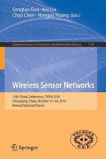 Wireless Sensor Networks: 13th China Conference, CWSN 2019, Chongqing, China, October 12–14, 2019, Revised Selected Papers