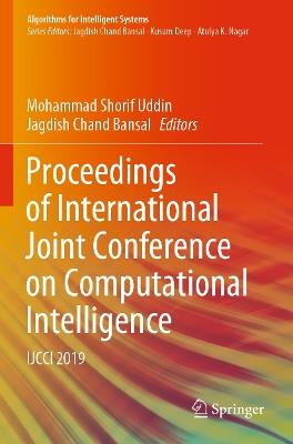 Proceedings of International Joint Conference on Computational Intelligence: IJCCI 2019 - cover