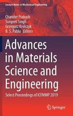 Advances in Materials Science and Engineering: Select Proceedings of ICFMMP 2019