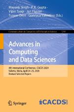 Advances in Computing and Data Sciences: 4th International Conference, ICACDS 2020, Valletta, Malta, April 24–25, 2020, Revised Selected Papers
