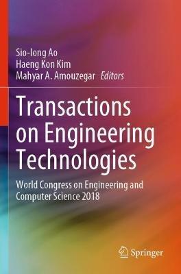 Transactions on Engineering Technologies: World Congress on Engineering and Computer Science 2018 - cover