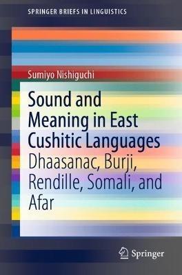 Sound and Meaning in East Cushitic Languages: Dhaasanac, Burji, Rendille, Somali, and Afar - Sumiyo Nishiguchi - cover