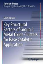 Key Structural Factors of Group 5 Metal Oxide Clusters for Base Catalytic Application