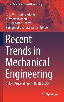 Recent Trends in Mechanical Engineering: Select Proceedings of ICIME 2020 - cover