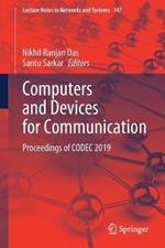 Computers and Devices for Communication: Proceedings of CODEC 2019
