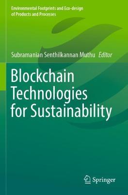 Blockchain Technologies for Sustainability - cover