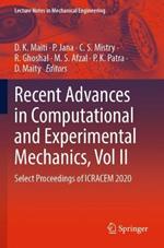 Recent Advances in Computational and Experimental Mechanics, Vol II: Select Proceedings of ICRACEM 2020