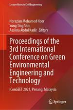 Proceedings of the 3rd International Conference on Green Environmental Engineering and Technology