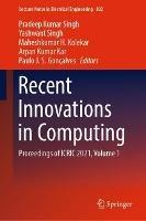 Recent Innovations in Computing: Proceedings of ICRIC 2021, Volume 1 - cover