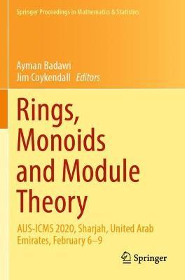 Rings, Monoids and Module Theory: AUS-ICMS 2020, Sharjah, United Arab Emirates, February 6–9 - cover