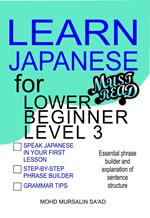 Learn Japanese for Lower Beginner level 3