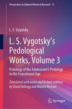 L. S. Vygotsky's Pedological Works, Volume 3
