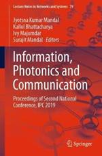 Information, Photonics and Communication: Proceedings of Second National Conference, IPC 2019