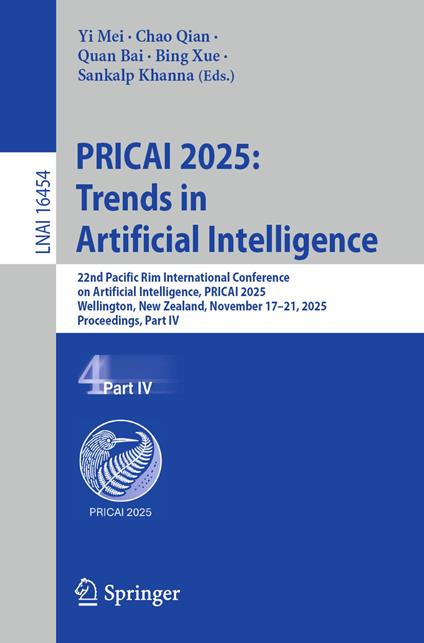 PRICAI 2025: Trends in Artificial Intelligence