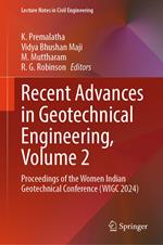 Recent Advances in Geotechnical Engineering, Volume 2