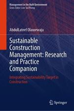 Sustainable Construction Management: Research and Practice Companion: Integrating Sustainability Target in Construction