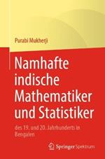 Namhafte indische Mathematiker und Statistiker: des 19. und 20. Jahrhunderts in Bengalen