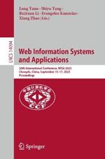 Web Information Systems and Applications: 20th International Conference, WISA 2023,  Chengdu, China, September 15–17, 2023,  Proceedings