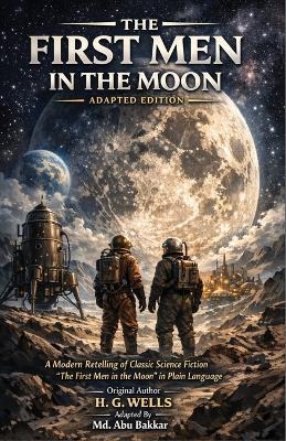 The First Men in the Moon- Adapted Edition: A Modern Retelling of Classic Science Fiction 'The First Men in the Moon' in Plain Language - cover