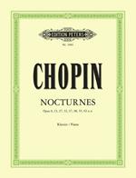  Nocturnes. Chopin. Notturni Op 9,15,27,32,37,48,55,62,u.a. Pianoforte