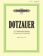  Etudes(113) 1. spartiti per violoncello. ED PETERS