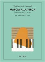  Marcia Turca. Pianoforte a 4 mani. spartito